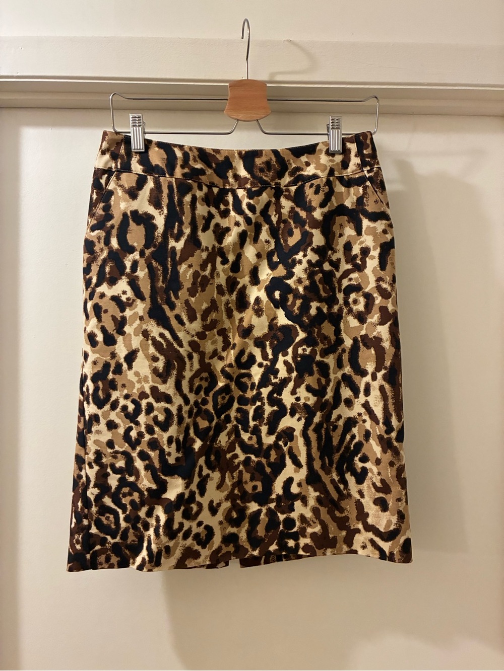 Merona Leopard Print Pencil Skirt - Brown/Black/Cream